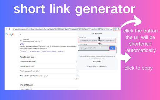 URL shortener :: A simple and pure URL shortening tool that quickly converts long links into short links and copies them.
