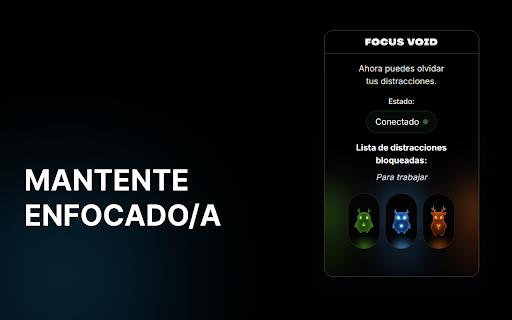 FocusVoid :: Bloquea tus distracciones y mantén el foco en lo importante