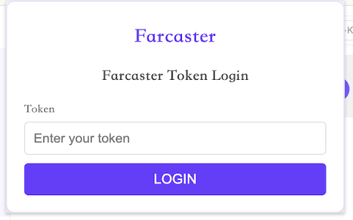 Farcaster Token Login :: Farcaster Token Login