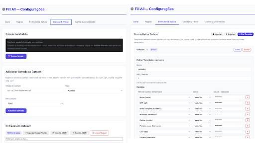 Fill All :: Preenchimento automático de formulários com IA, regras customizadas e geradores de dados brasileiros (CPF, CNPJ, etc.)