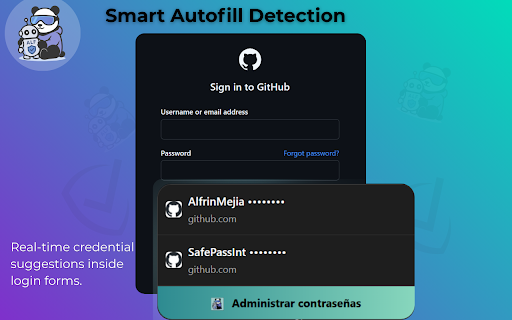 SafePassInt – Autocompletador Seguro con IA :: Autocompleta, guarda y organiza tus credenciales con SafePassInt Personal, Business e IA integrada.