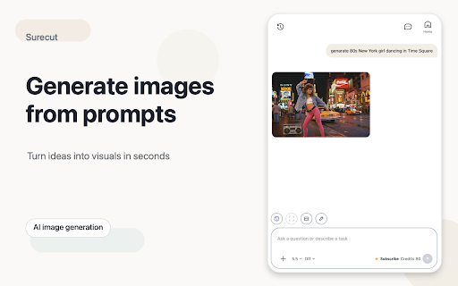 Surecut - Codex/ChatGPT Ai sidebar on your browser :: AI workspace for page reading, writing, translation, voice, images, and browser automation.