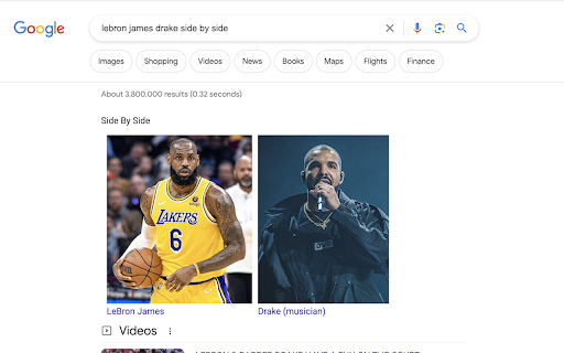 Side By Side :: Search for items "side by side" to directly compare celebrity lookalikes, city skylines or dog breeds--the options are endless.