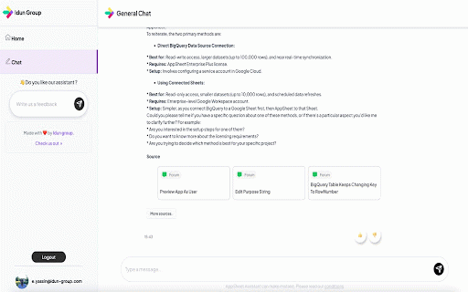 AppSheet Assistant - Gemini and automation for Appsheet by Idun Group :: Enhance your day to day on Google Appsheet. Bulk change your apps, rename columns and access an AI chat tailored for your needs!