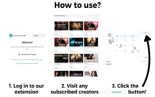 Baixador do Kiwify :: Baixe vídeos da Kiwify para o seu dispositivo em um clique. Não é necessário software extra.