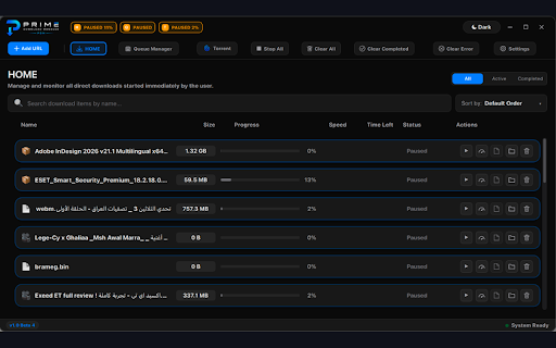 Prime Download Manager Integration :: Intercepts browser downloads and sends them to the Prime Download Manager desktop app.