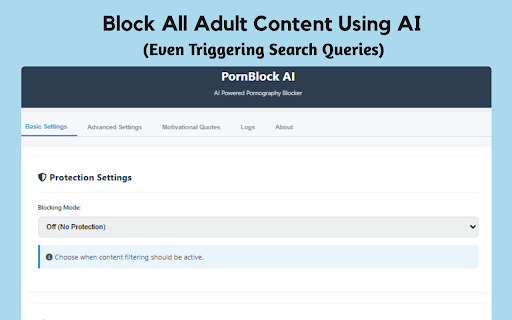 PornBlock AI :: AI Powered Pornography Blocker using advanced AI to protect your browsing experience