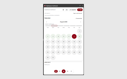 Brightspace Dashboard :: Aggregated calendar, deadlines, and AI-detected exam dates pulled from uOttawa Brightspace.