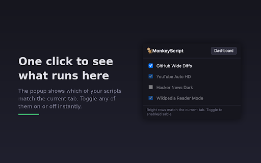 MonkeyScript :: A userscript manager. Write, manage, and run your own JavaScript on the websites you choose.