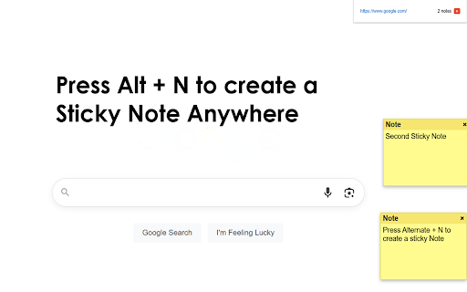 Custom Sticky Notes :: Drop sticky notes on any page with Alt+N.