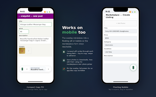 Ziplist Bridge :: List and manage items across Craigslist, Facebook Marketplace, and Poshmark from your Ziplist dashboard.