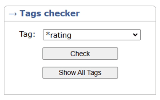 Codeforces tags checker :: Easily check for specific tags to see if problems align with your expertise, avoid unnecessary hints.