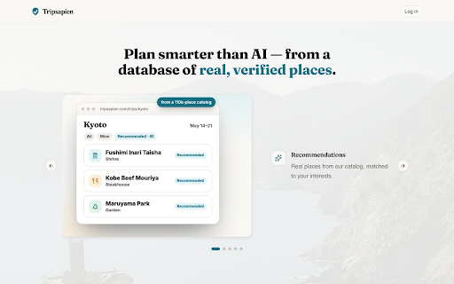 Tripsapien — Send to Google Maps :: One click turns your validated Tripsapien itinerary into a private Google Maps saved list, built in your own browser.