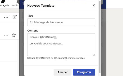 Linkedin Message Templater :: Enregistrez et insérez des messages types dans vos conversations LinkedIn.