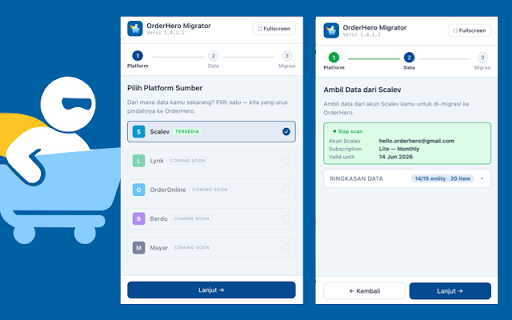 OrderHero Migrator :: Wizard migrasi dari platform lain ke OrderHero.id
