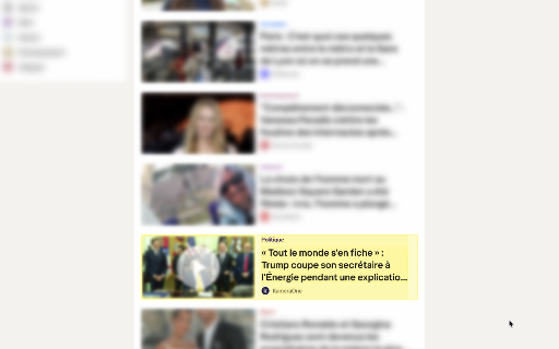 Differactor :: Capture l'état d'une page web puis la compare avec une nouvelle version : les nouveaux éléments sont surlignés, les autres floutés.