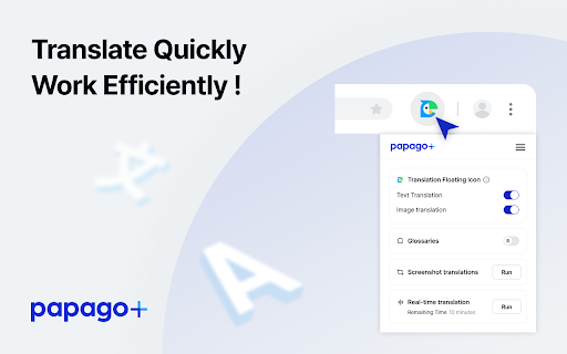 Papago Plus :: Translate text and images instantly with just a click.