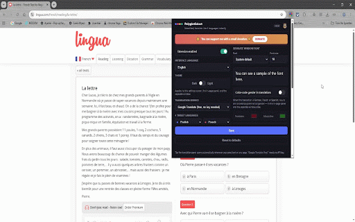PolyglotSelect – Instant 4-Language Translator :: Instantly translates text you select on any web page into 4 languages. Supports Google and Microsoft Translator.