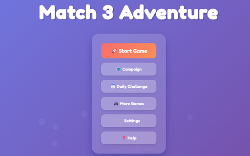 Magic Match 3: Candy Adventure :: Play addictive Match 3 puzzles! Swap candies, use Magic Wands, and conquer Daily Challenges in this free adventure.