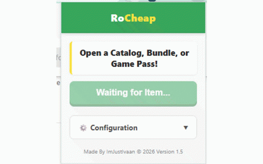 RoCheap - 40% Off :: RoCheap: The 40% Off Roblox Assistant
RoCheap is a powerful, lightweight and opensource Chrome extension designed to help you save…