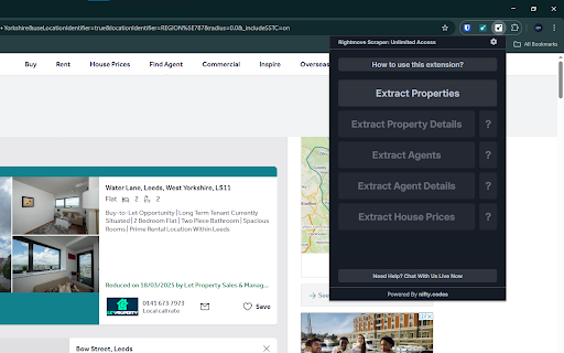 Rightmove Scraper: Export Properties, Prices, Agents & more :: Scrape Properties, Details, Agents, and more from Rightmove, with options to export in formats such as CSV, Excel, JSON and others