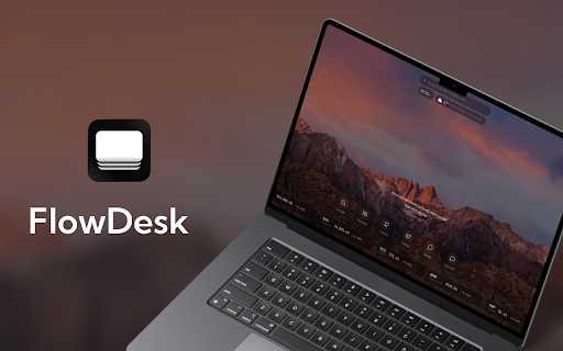 Minimal New Tab & Productivity Workspace | FlowDesk :: A beautiful new tab dashboard with clock, weather, crypto tracker, bookmarks, Pomodoro timer, and custom backgrounds.
