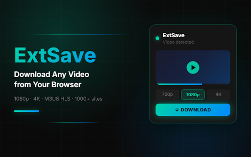 ExtSave - Just a video downloader (Beta) :: Auto-detect and download videos, HLS/DASH streams, and live recordings.