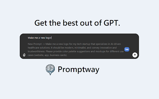 Promptway - Supercharge Prompts as You Type :: Promptway is an expert at redesigning your prompts when using ChatGPT. It knows what you want the reply to look like.