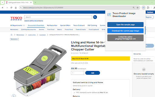 Tesco Product Image Downloader :: Download all images of Tesco products in one click