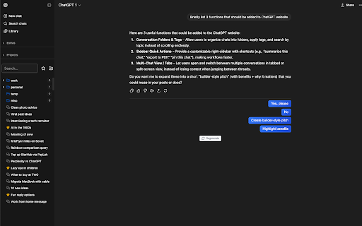 GPTMaster - ChatGPT Pin, Smart Follow-up, Timestamp, Folder, Search :: Powerful ChatGPT toolbox with One-click Smart Follow-ups, Message Timestamps, Folder Organization, Pinned Chats, Search, and more.