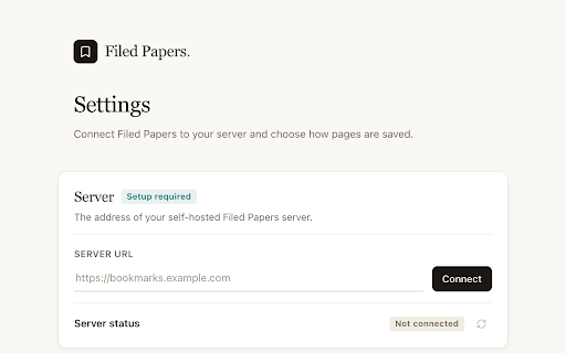 Filed Papers :: Save web pages to your self-hosted Filed Papers server with one click
