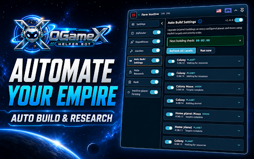 OGameX Helper Bot :: Helper bot extension for OGameX.