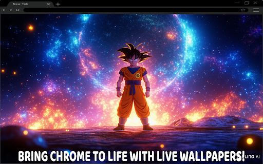 Son Goku iconic space bull live wallpaper :: 🐉 Goku rides the cosmic storm! An epic fusion of Saiyan power and celestial force in your new tab!