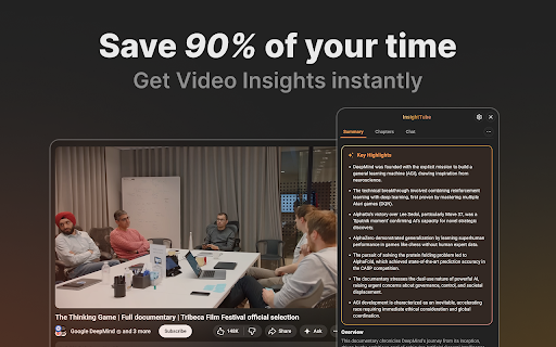 InsightTube: AI YouTube Insight & Transcript :: Instant insights from YouTube videos