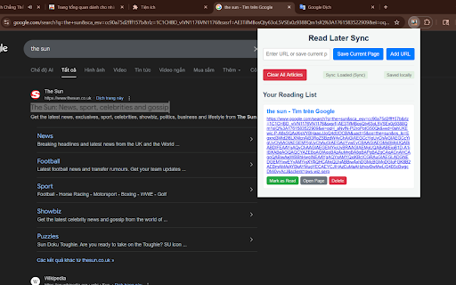 Read Later Sync :: Save and sync your reading list across devices. Add pages, mark as read, and open them later.