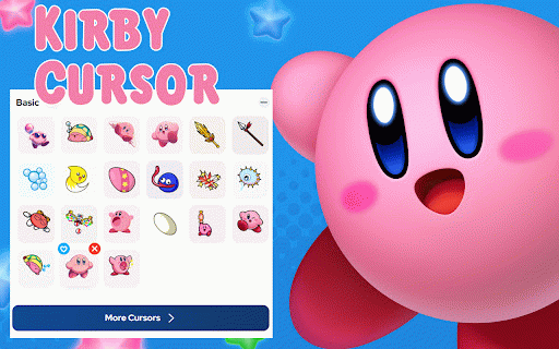 Kirby Cursor Cursor for Chrome :: Float through your browser with the Kirby cursor. Perfect for fans of Dream Land and pink puffball adventures!