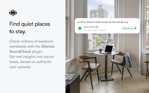 Silencio SoundCheck :: Instantly check average noise levels for any location. Real data from real people.