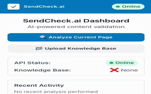 SendCheck.ai :: AI-powered content validation and fact-checking