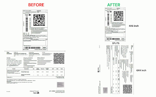 Flipkart PDF Splitter :: Crop Flipkart Label and Invoice from a combined PDF