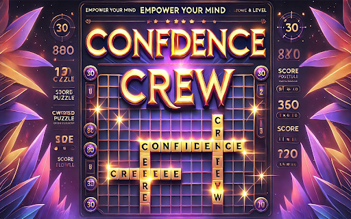Confidence Crew :: Boost your self-confidence with daily word puzzles and multilingual affirmations.