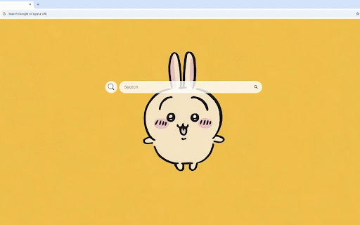 Usagi Nanka Chiisakute Kawaii Yatsu Live Wallpaper :: Adorable kawaii bunnies with blushing cheeks on warm yellow background bringing cuteness overload.