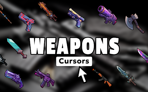Weapons Cursor - Arsenal Cursor for Chrome :: Arm your browser with Weapons cursors. Perfect for fans of swords, guns & medieval and modern armory!