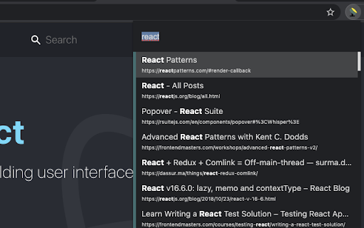 Searchlight :: Quickly search for bookmarks and tabs in Chrome