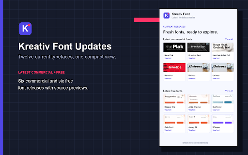 Kreativ Font Updates :: Browse the latest commercial and free fonts from Kreativ Font.