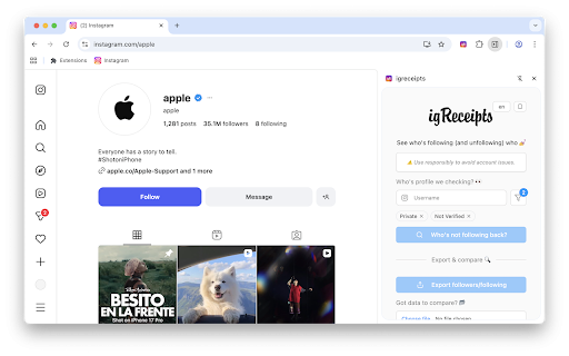 igreceipts :: See who's following (and unfollowing) who on Instagram 💅