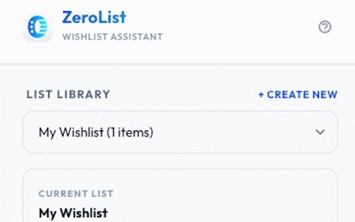 ZeroList - Universal Wishlist :: Save from any store—no login needed. Zero tracking. Zero wait. Zero fees.