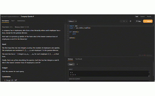 Leetify for CSES :: A modern, Leetcode-style workspace for solving CSES problems.