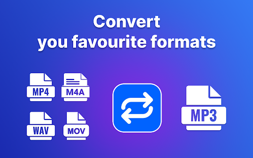 MP3 Converter :: Convert sound fast with mp3 converter. Easily video to mp3, convert mp4 to mp3, and change your audio format right in Chrome.