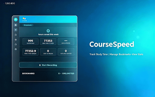CourseSpeed - Video Speed Control & AI Study Notes for Udemy, Coursera :: Video speed control 0.25x–4x + AI study notes (3 FREE). Save time on Udemy, Coursera, LinkedIn Learning & Skillshare. Stats & more.