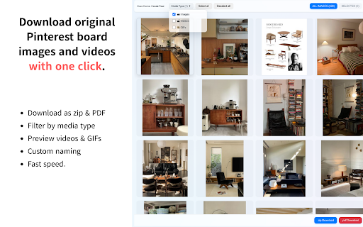 PinSnap - Pinterest Image Downloader & Bulk Saver :: Bulk download Pinterest images & videos in original. Save entire boards as ZIP or PDF. high-quality Pinterest image downloader tool.